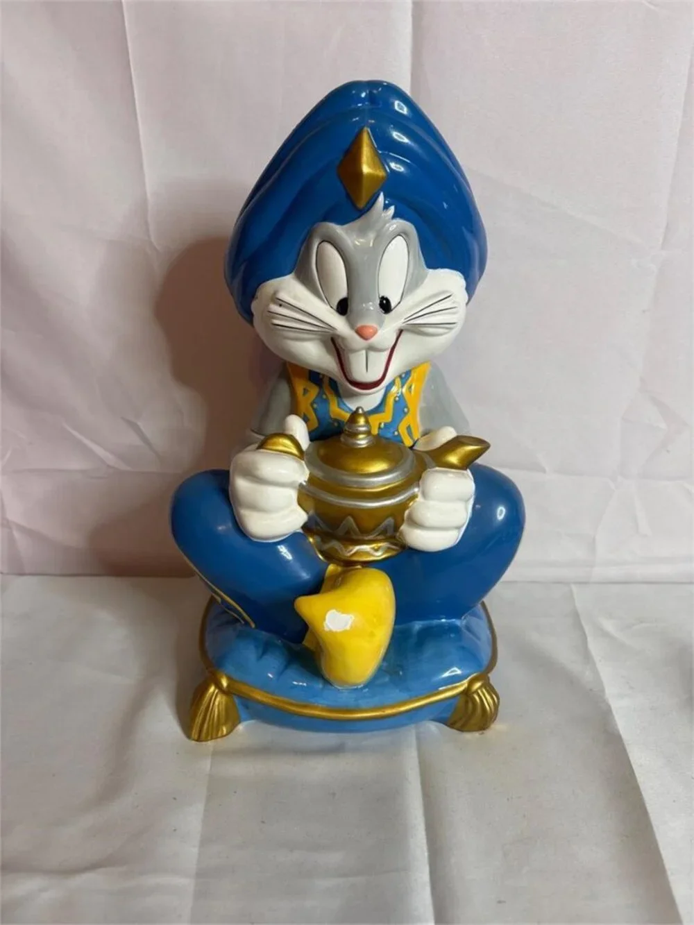 Vintage Warner Bros Bugs Bunny Genie Magic Lamp Cookie Jar Looney Tunes Ceramic